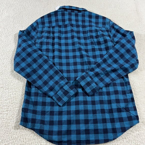American Eagle Flannel Shirt Mens Large Blue Plaid Button Up NWT - Picture 11 of 11
